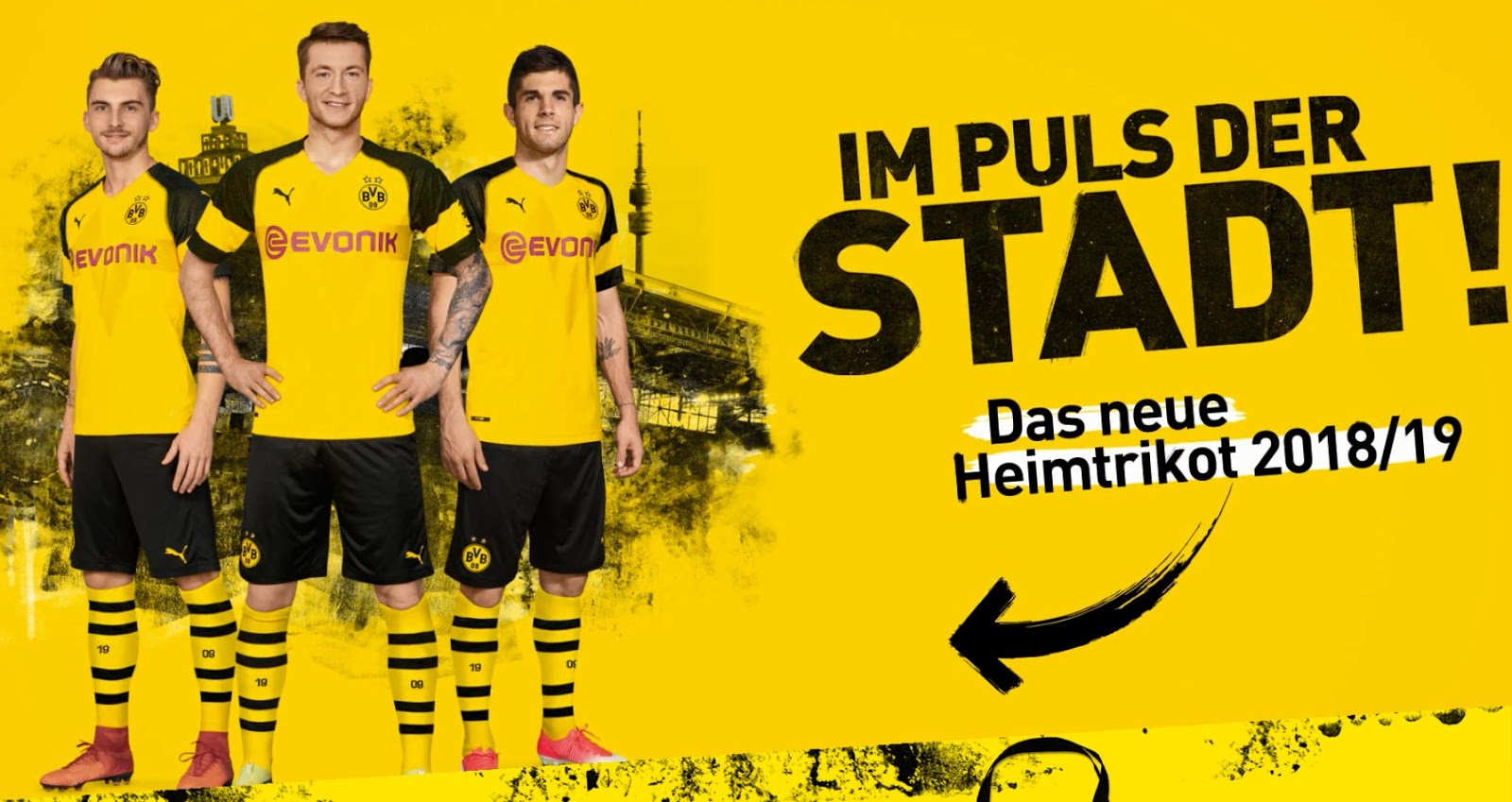 Borussia Dortmund 18-19 Home Kit Released - Footy Headlines